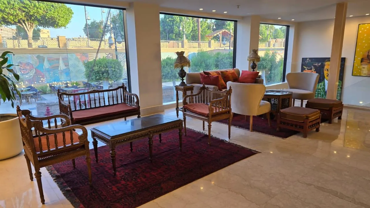 Lounge aboard the Ellie Nile Cruise Nile cruise